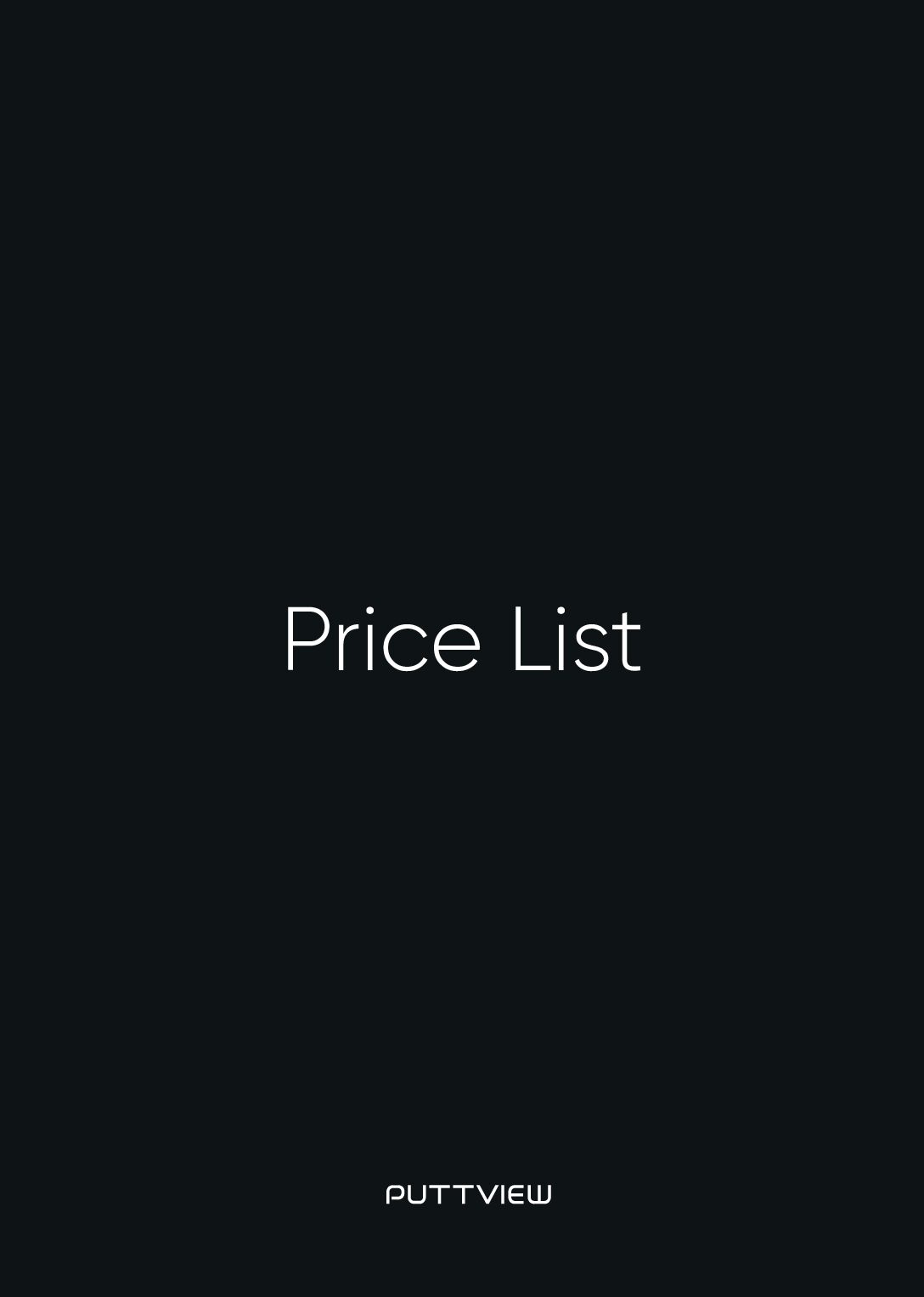 PuttView Price List